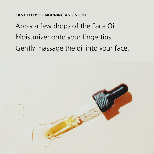 Pure Organic Face Oil Moisturiser 50mL Amber Glass Bottle-4